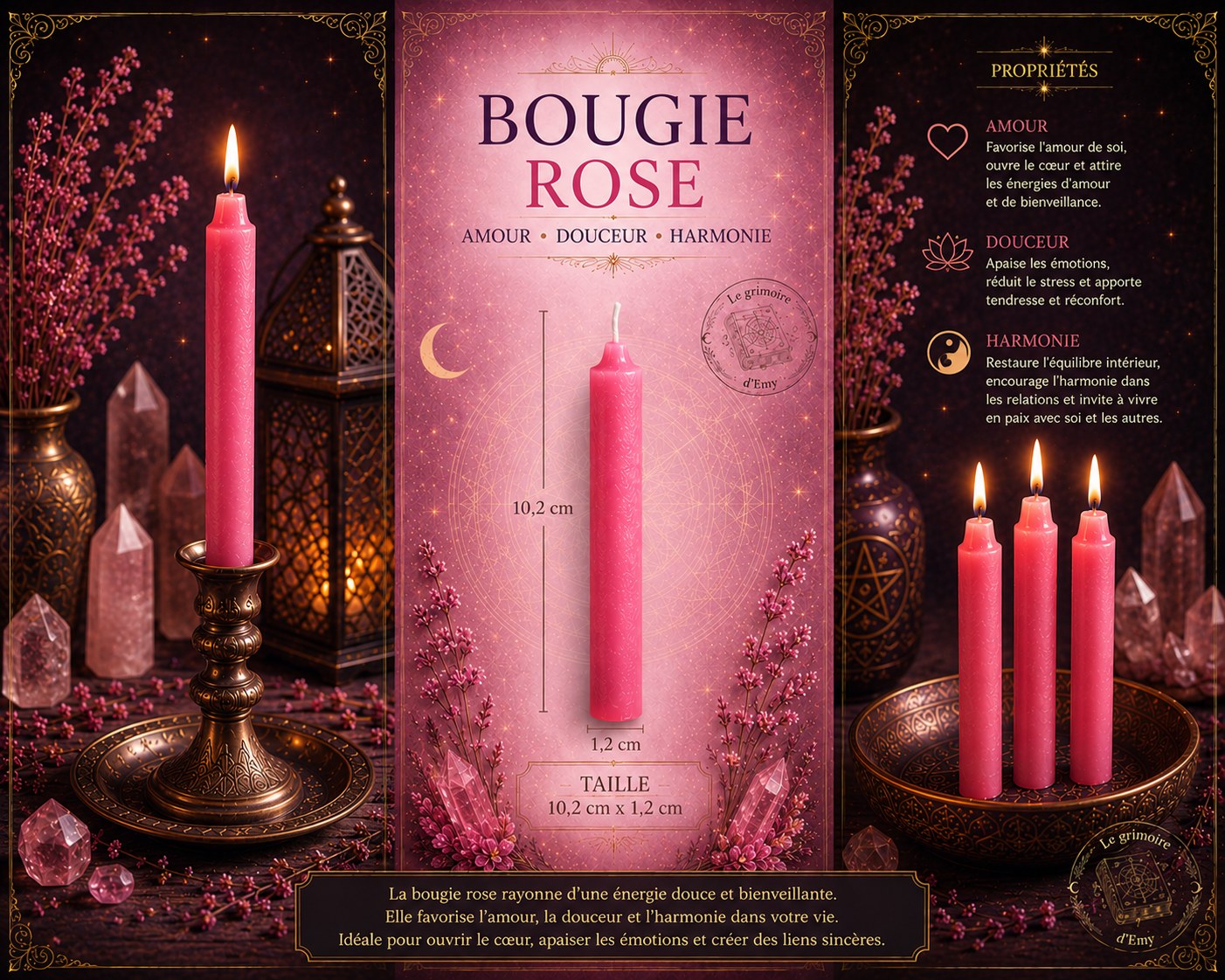 Bougies de rituel x3