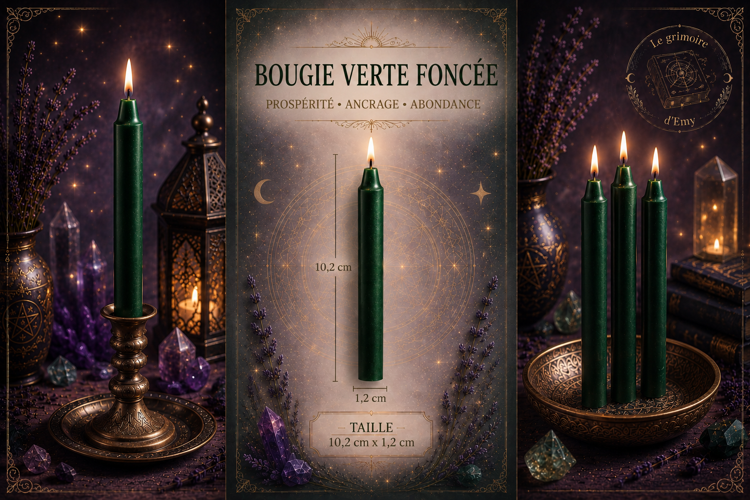 Bougies de rituel x3