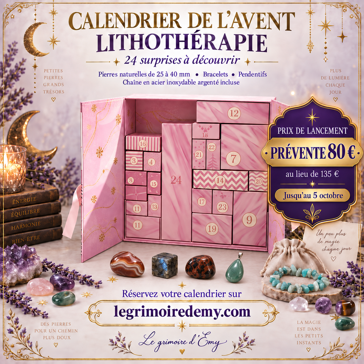 . Calendrier de l'avent Lithothérapie